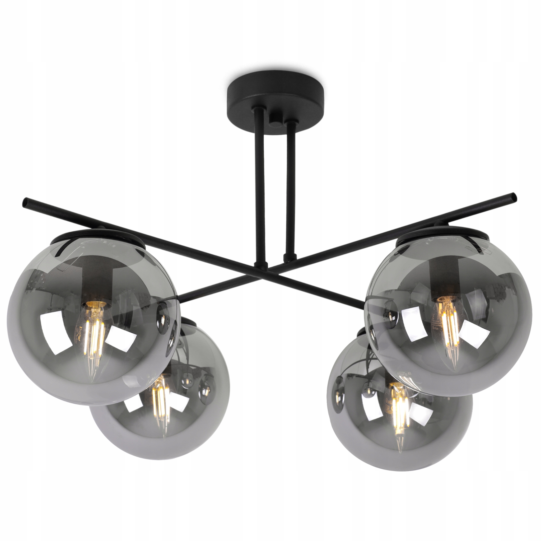 NOWOCZESNA LAMPA SUFITOWA WISZĄCA CZARNA GRAFITOWE KULE ŻYRANDOL LOFT HIT Marka Light Home