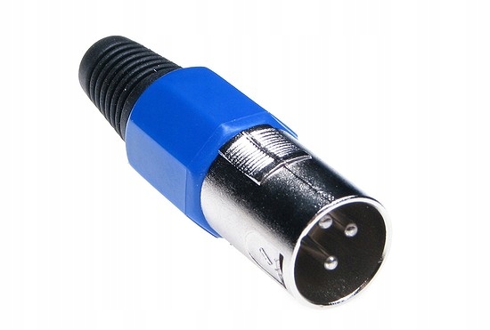 

Wtyk Mikrofonowy 3 Pin Niebieski