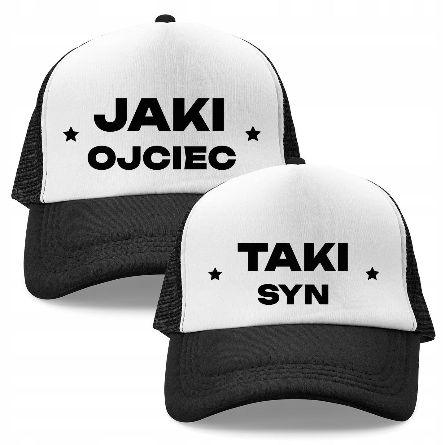 

Czapka Z Daszkiem Tata Syn mama córka Zestaw