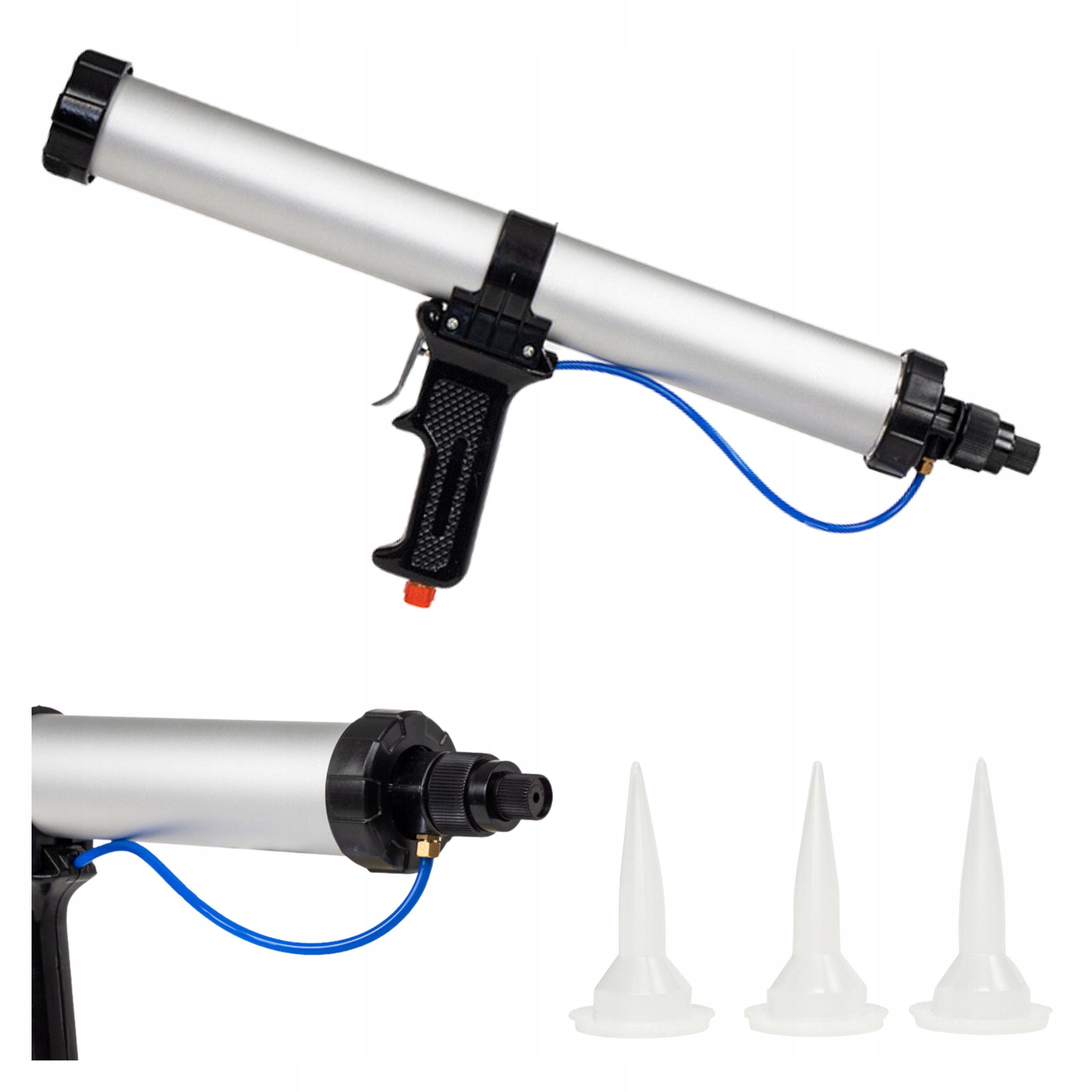 

Wyciskacz Pistolet Pneumatyczny Mas Silikon 600ML