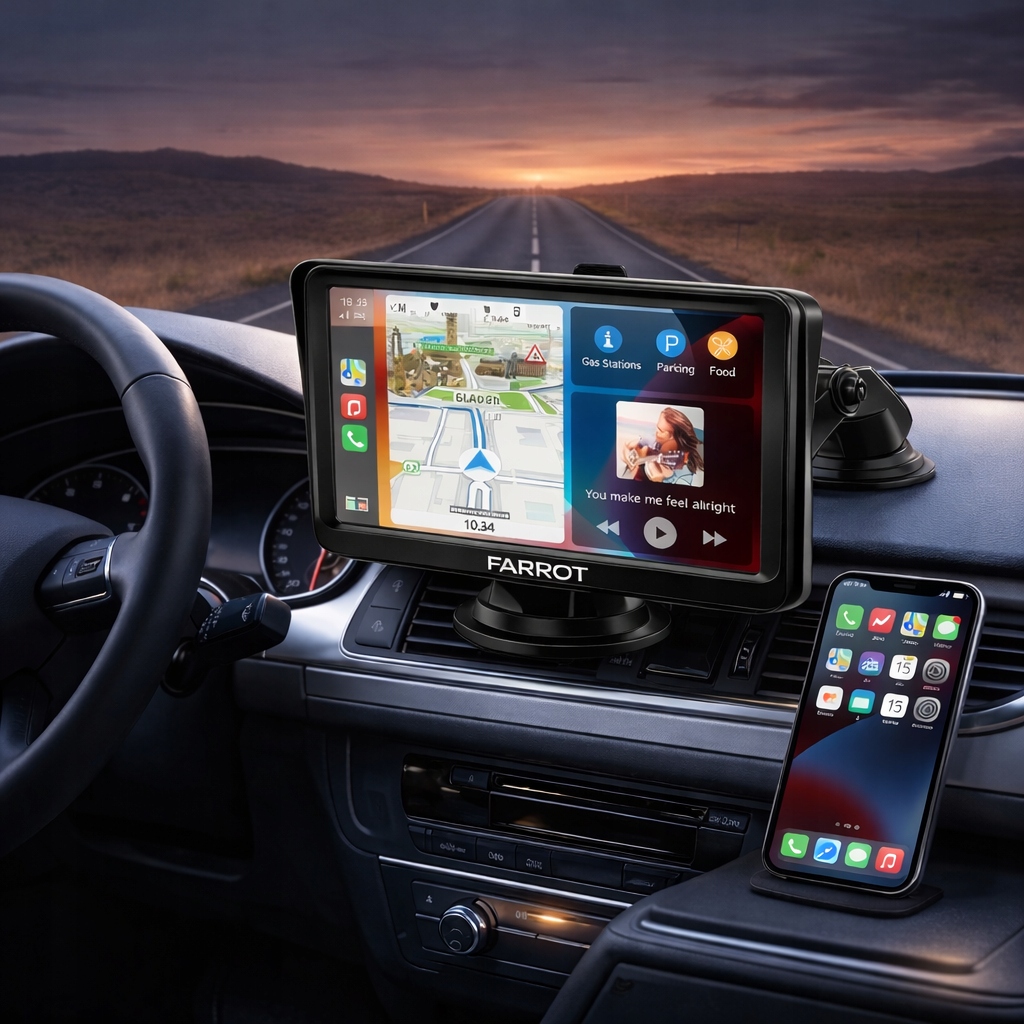 Monitor samochodowy 7" CarPlay Android Auto X5300 kamera cofania BT WiFi