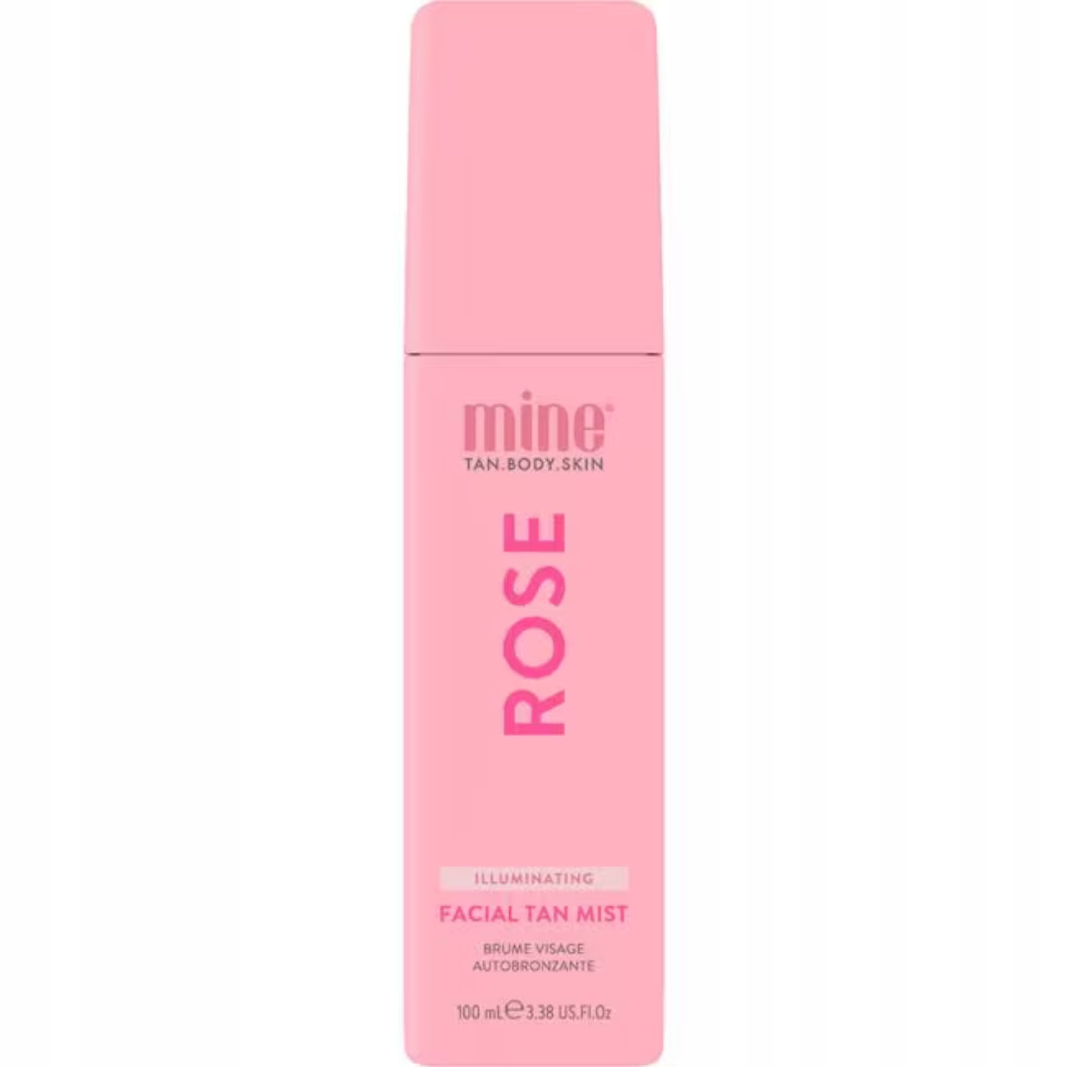 MineTan Samoopalovací růžová mlha na obličej 100 ml