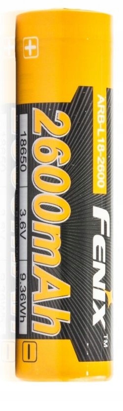 AKUMULATOR FENIX ARB-L18 18650 2600mAh 3,6V Długość 6.5 cm