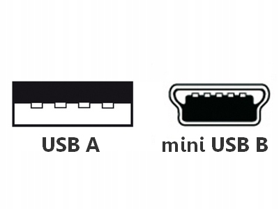 Kabel USB A - USB mini B do nawigacji kamery 1,8m Długość kabla 1.8 m