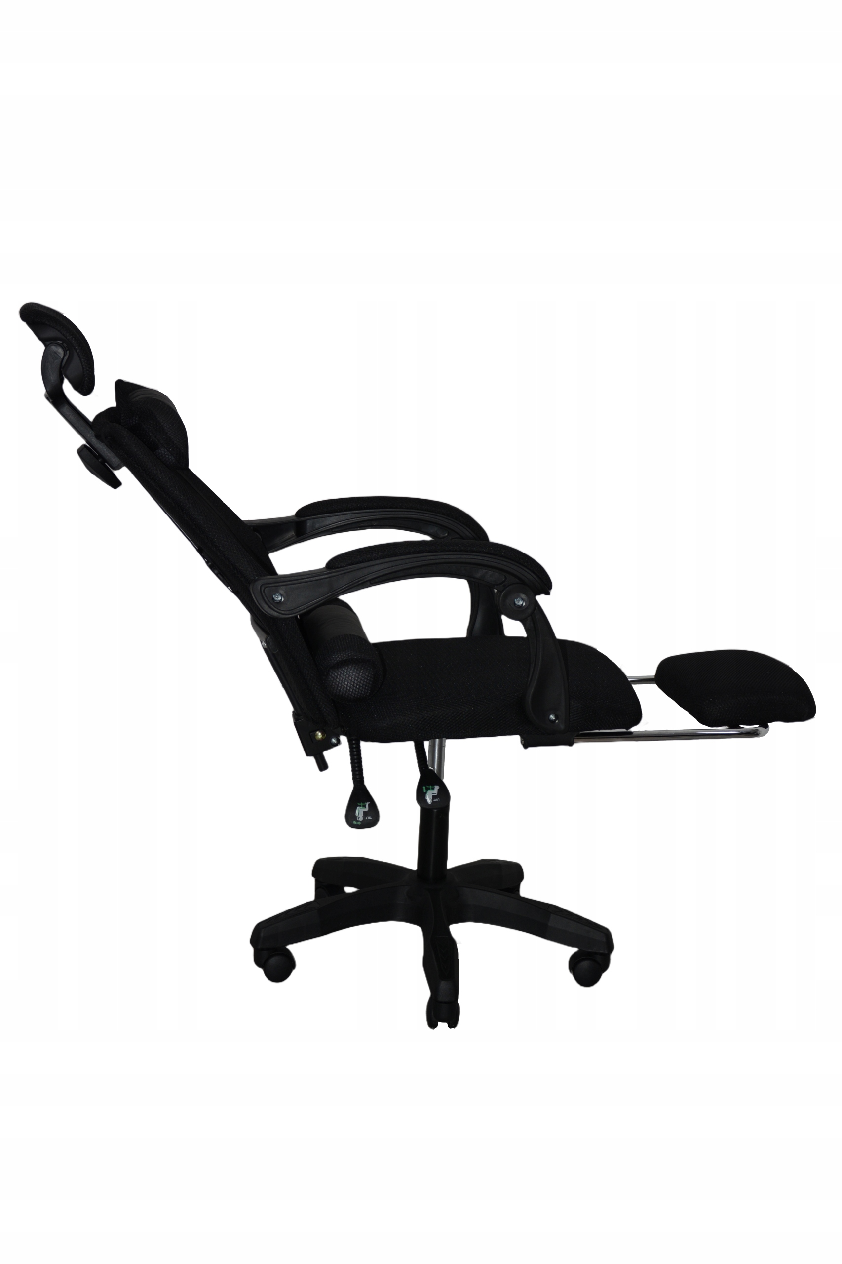 FOTEL OBROTOWY BIUROWY KRZESŁO GAMINGOWY DO PRACY BIURA SIATKA PODNÓŻEK Marka inna