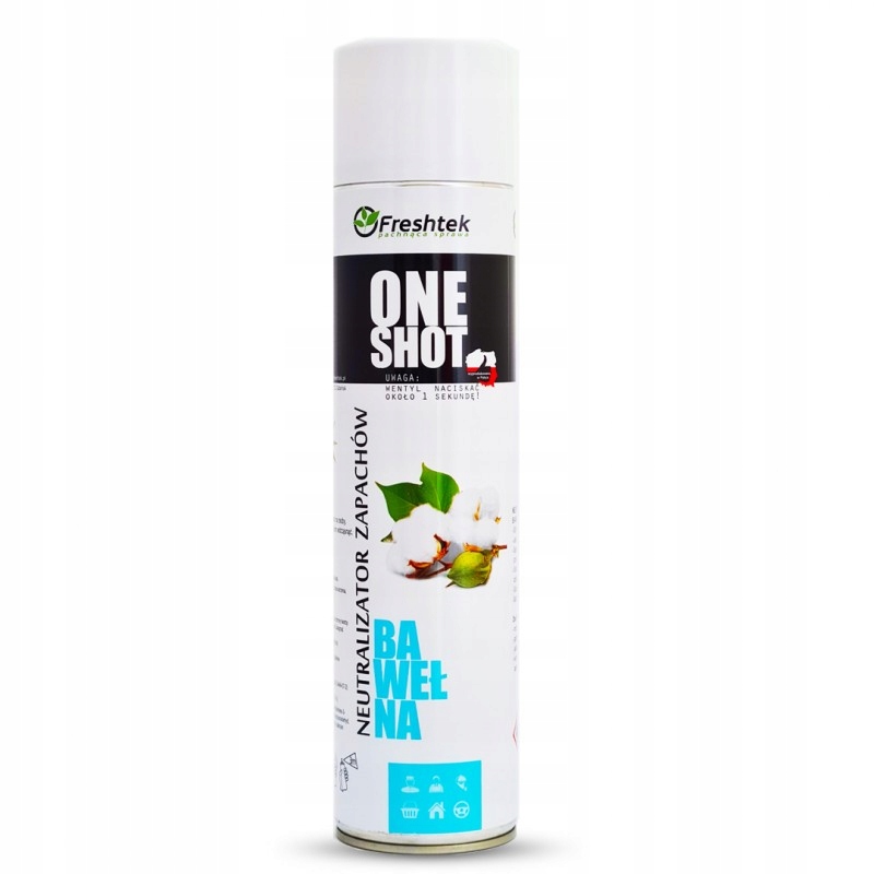 

Freshtek One Shot Neutralizator zapachów Bawełna