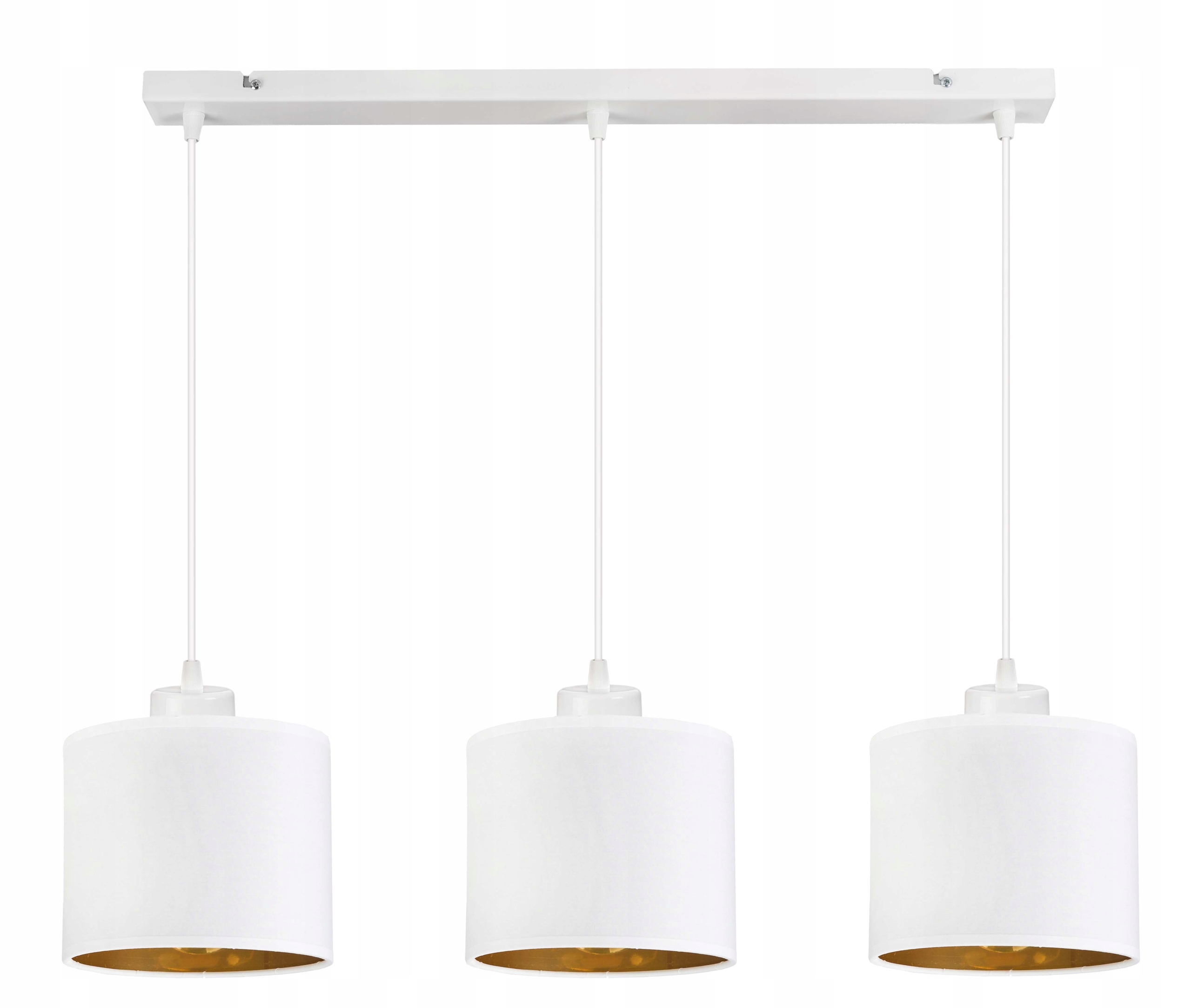 Závěsná Lampa Zwis stropní lustr Abażur zlatý