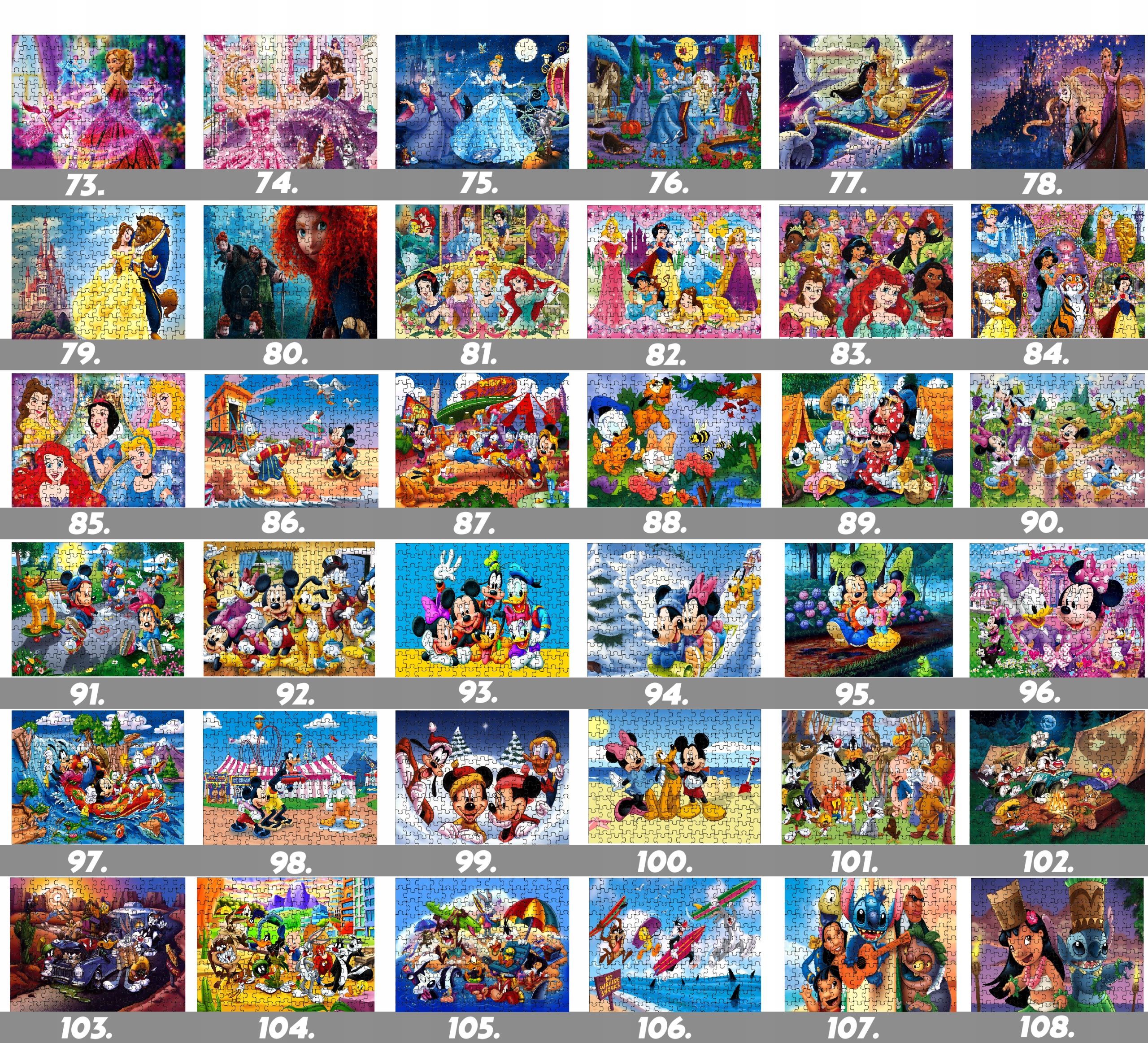 Puzzle układanka 192el:MŁODZI TYTANI WZORY+PUDEŁKO Kolekcja BAJKI, SPORT, FILMY, SERIALE, GRY, RÓŻNE