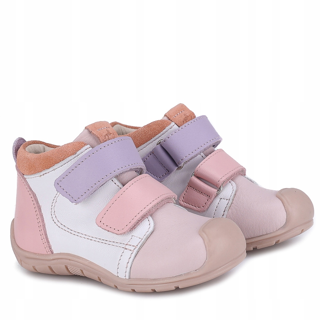 Emel Es 2399D-5 Trzewiki Buty Roczki Skórzane Na Rzepy Austin Kolorowe R 23