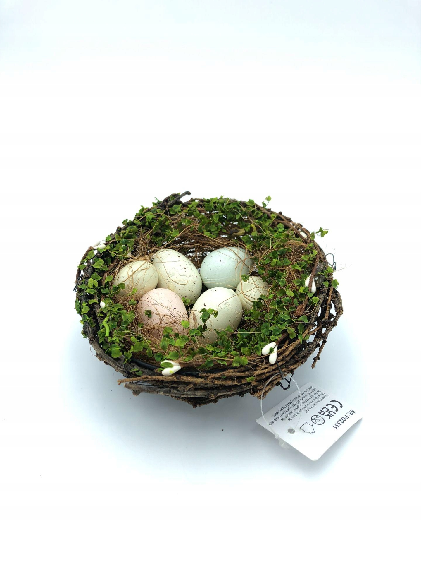 LIGHTS4FUN KOSZYCZEK WILKANOCNY Z PISANKAMI OZDOBA Marka inna