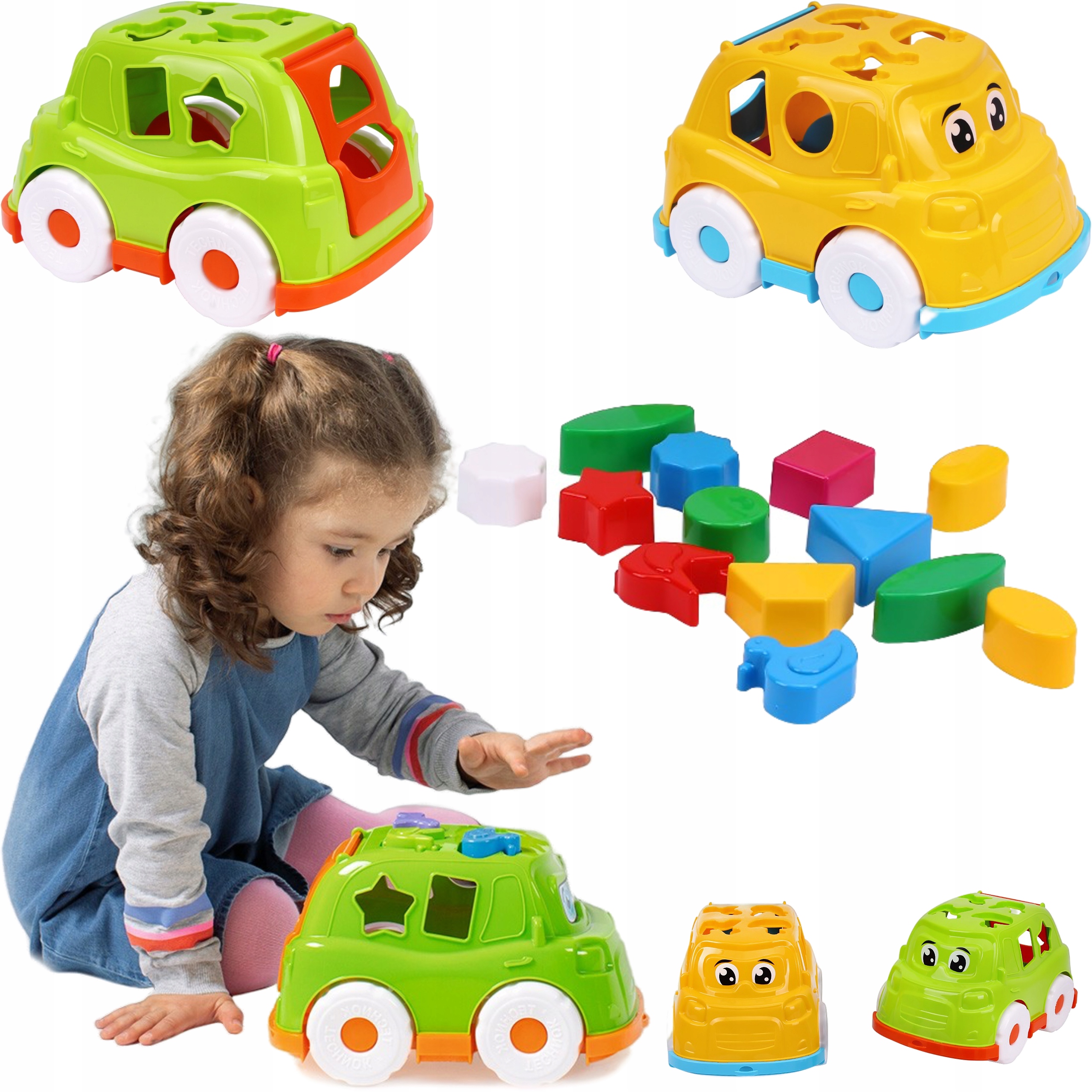 

Autobus edukacyjny Zabawny sorter Klocki Kształty