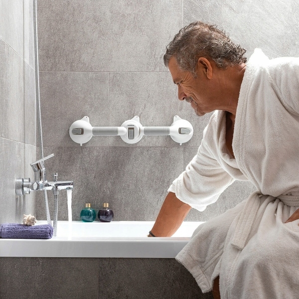 Podwójny kątowy uchwyt bezpieczeństwa do łazienki Grabbath InnovaGoods Rodzaj kątowy