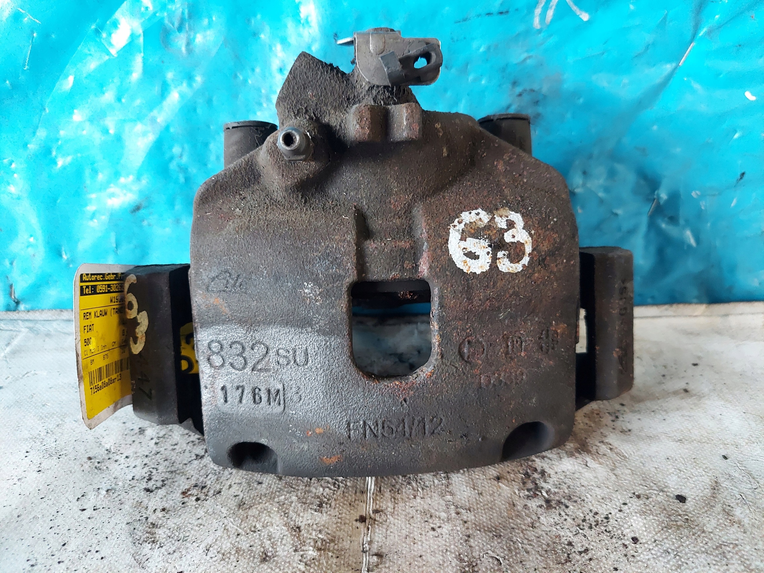 caliper FIAT 500 2011 R 0.9 B PP ATE832SU