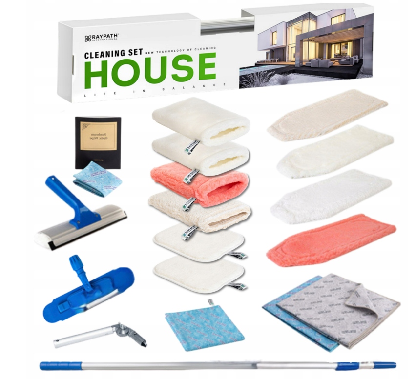 Raypath sada na čištění úklidu domácnosti Kompletní Sada S Nanostříbrem