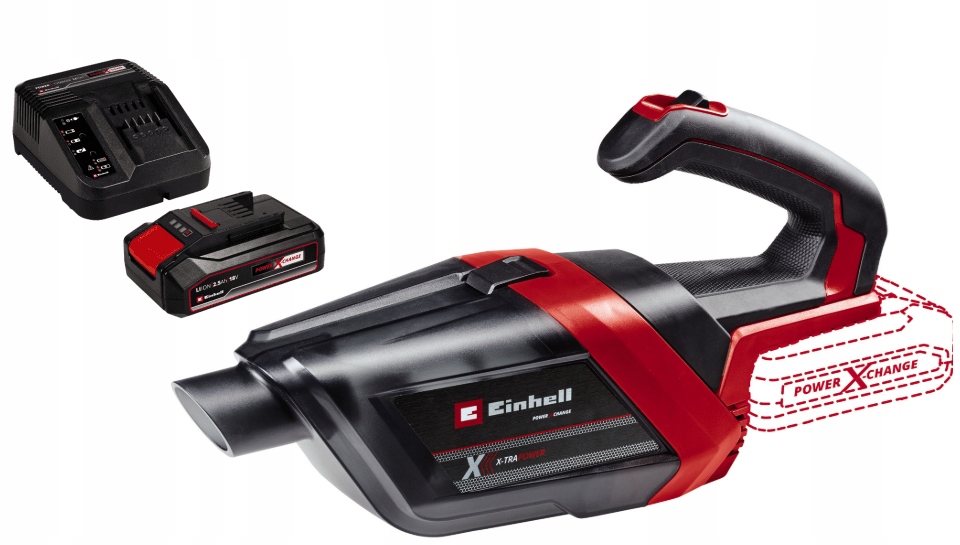 Einhell Vysavač Te-hv 18/06 Sada Akumulátor 2,5AH Pxc 18V