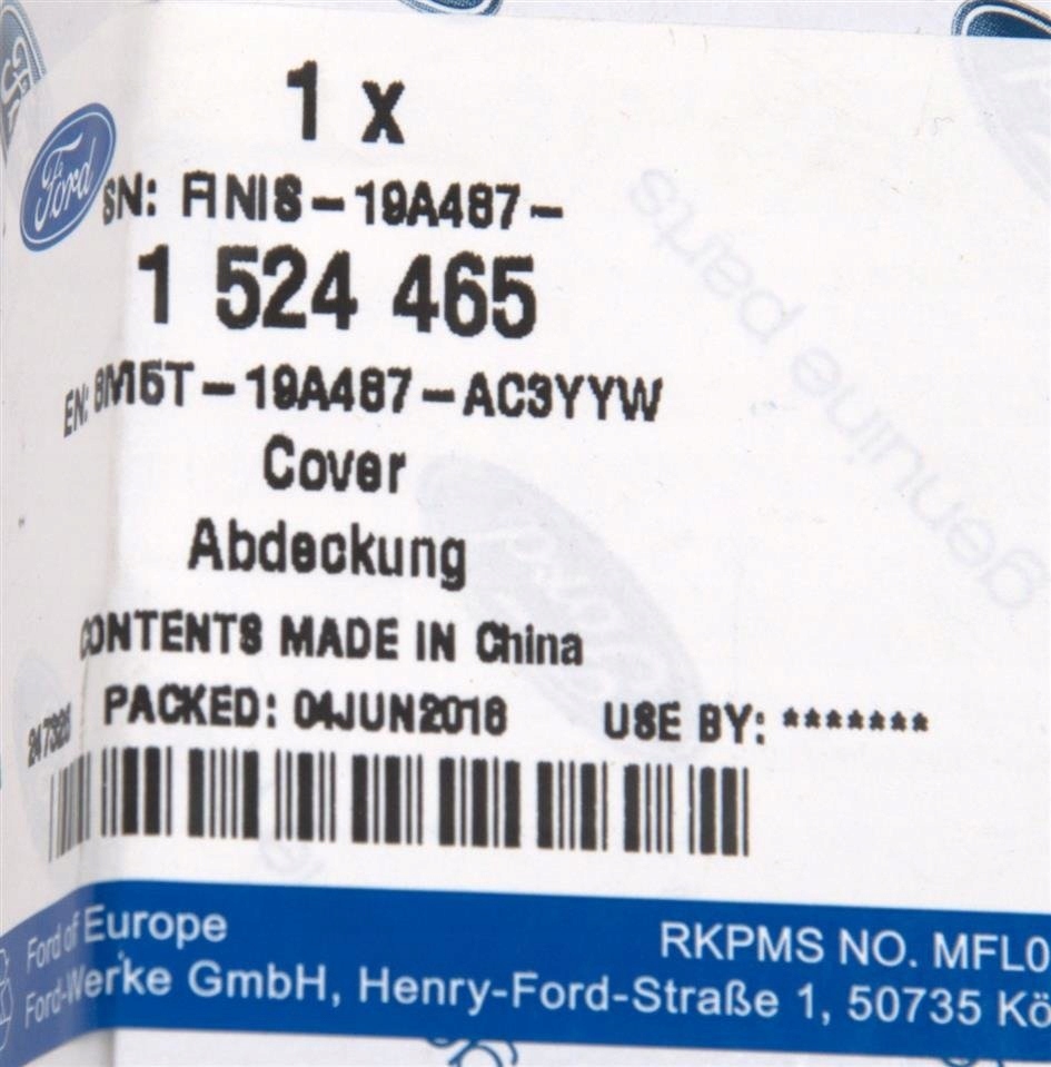 ZAŚLEPKA GNIAZDA PRĄDOWEGO FORD 230V / 150W Producent części Ford OE