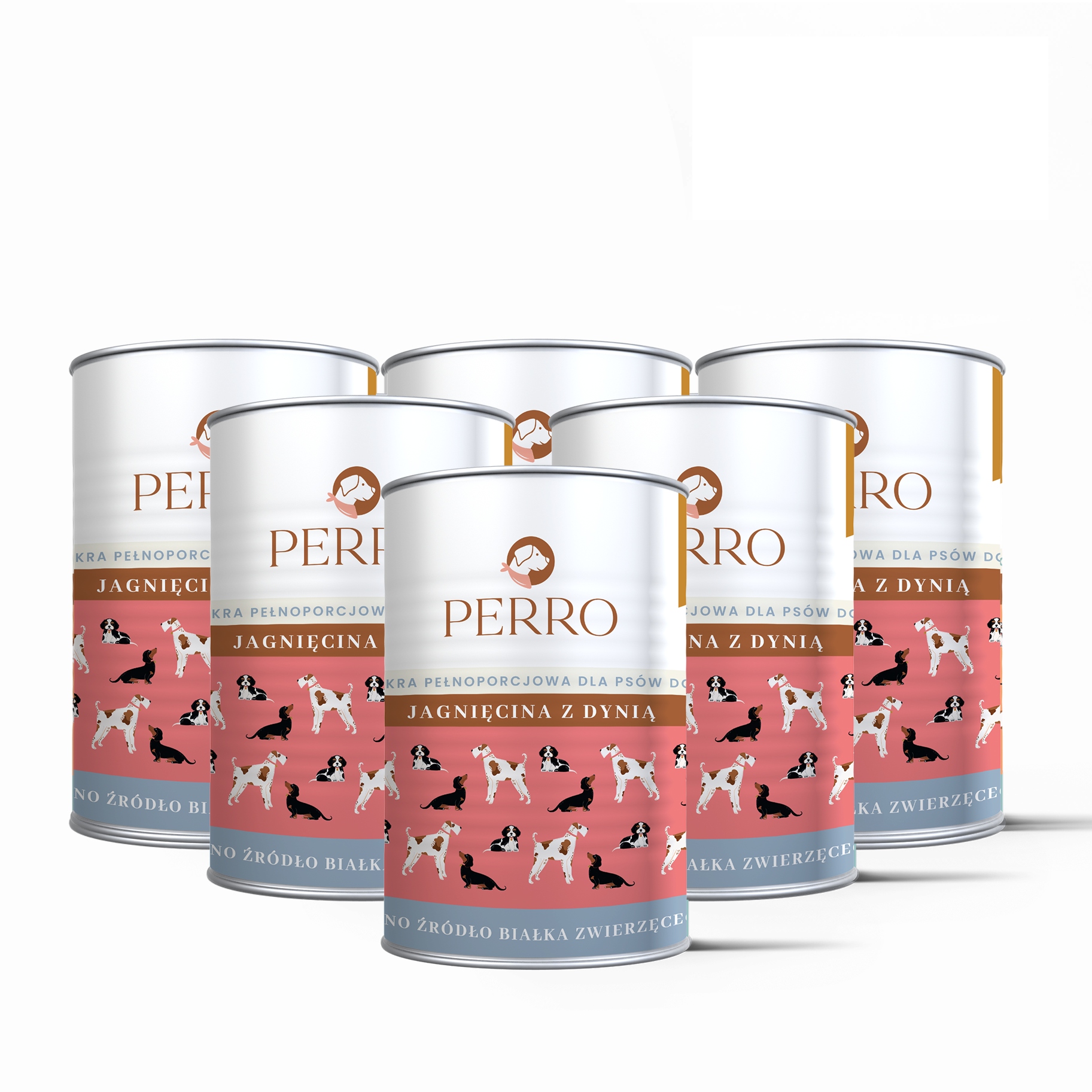 Levně Perro Monoproteinové Krmivo Vlhké jehněčí s dýní pro psa 6x400 g