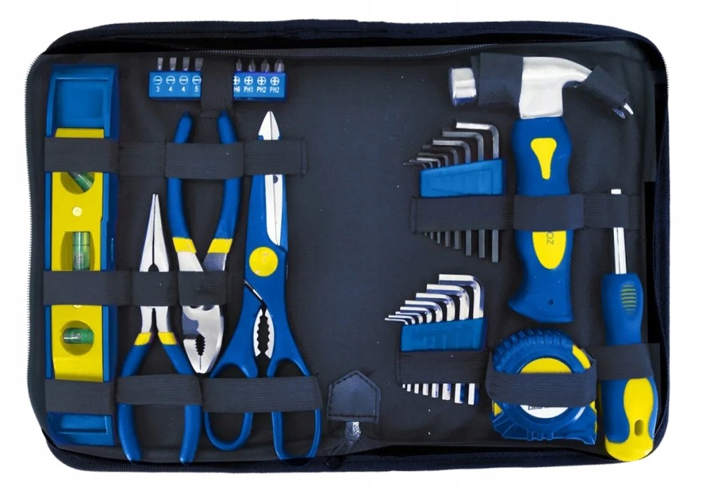 

Zestaw narzędzi domowych komplet 33 el. warsztat