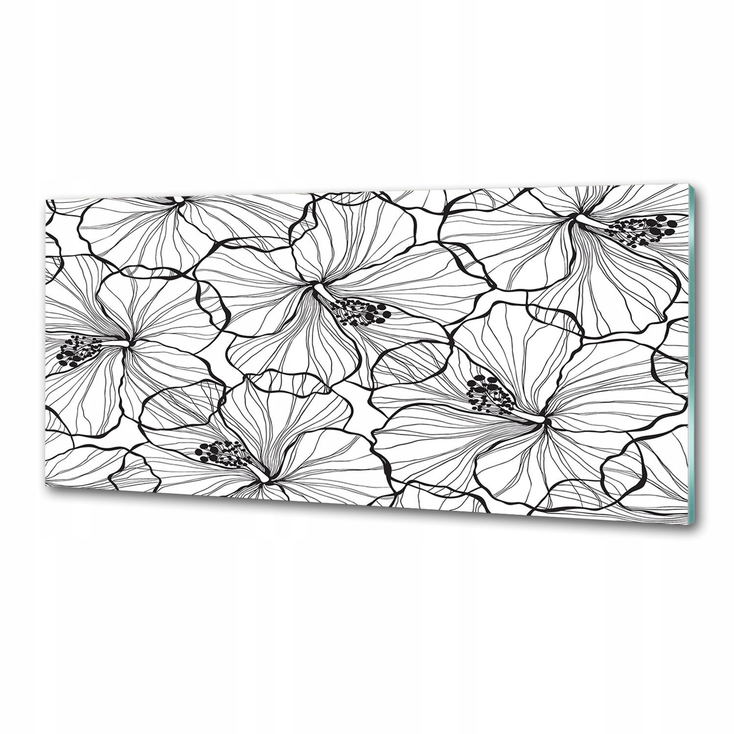 Panel do kuchyne Havajské kvety 125 x 50 cm Lepidlo