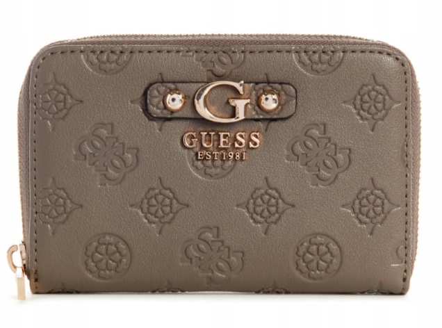 Guess Dámská Peněženka Hnědá Dámská Logovaná Módní Velká Krabička Dárek