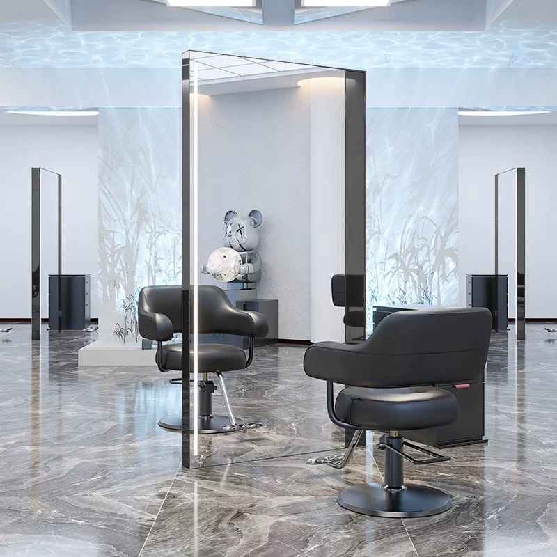 Kadeřnická konzola barberská zrcadlo pro kadeřnictví 200x100 Led Std