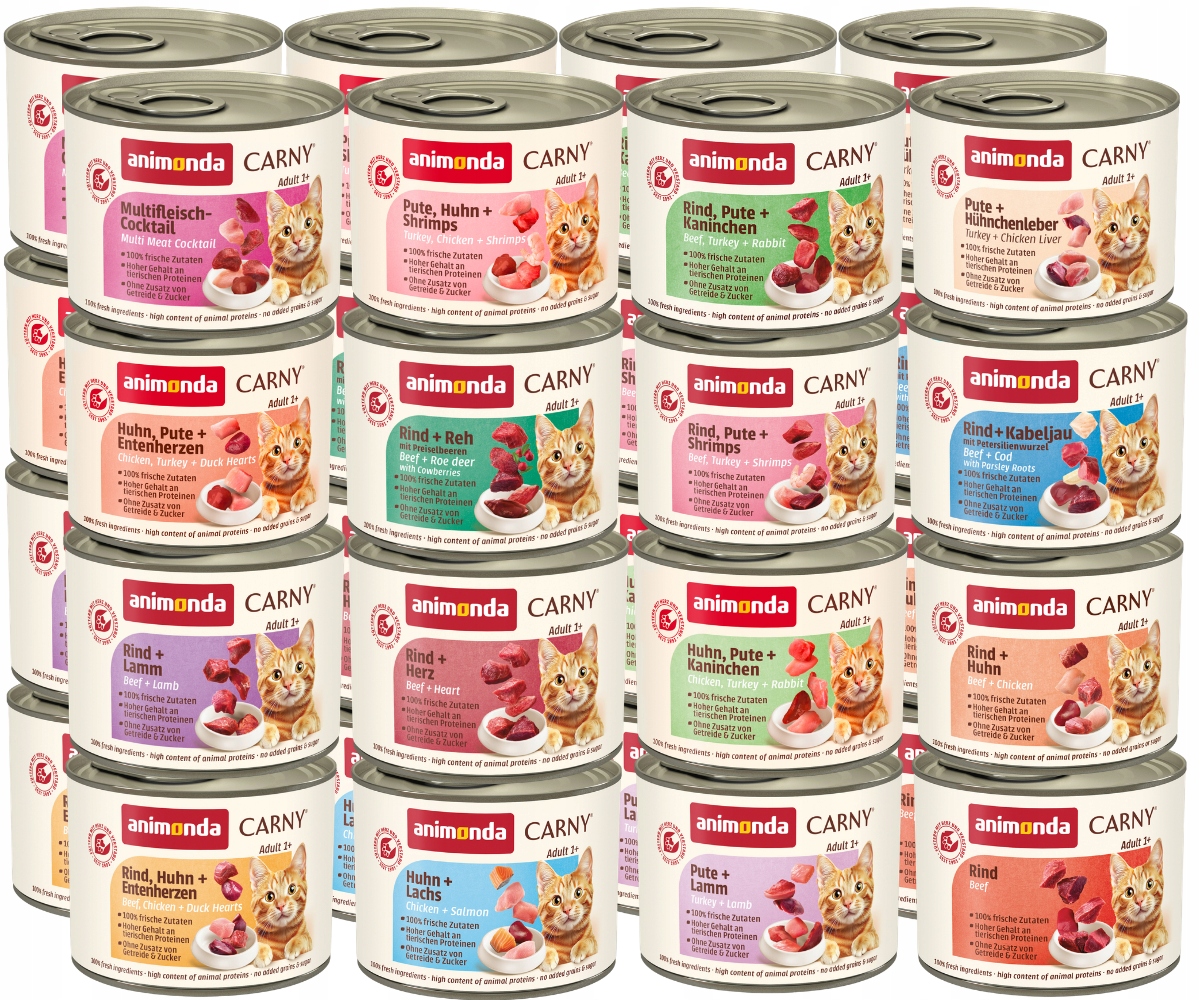Animonda Carny Adult konzerva Set 32x200g – MIX základních příchutí