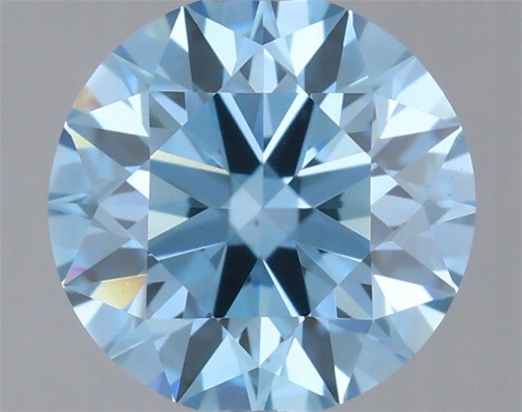 Diament laboratoryjny 0.67ct Błękitny (Fancy Vivid Blue) VS1 ROUND