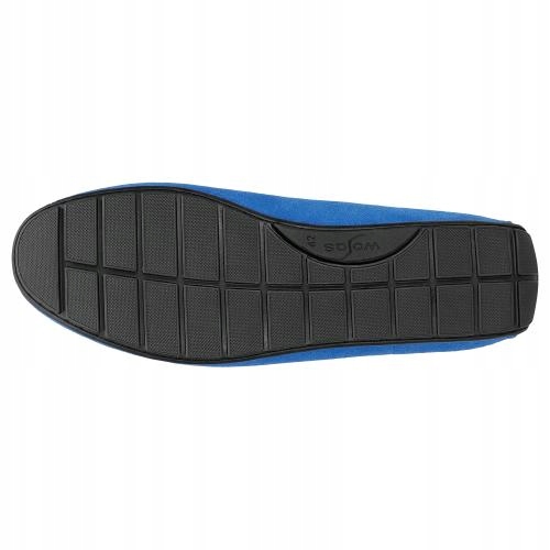 BUTY MĘSKIE SKÓRZANE obuwie mokasyny SKÓRA WELUR Wojas niebieskie r. 41 Kod producenta 10047-86