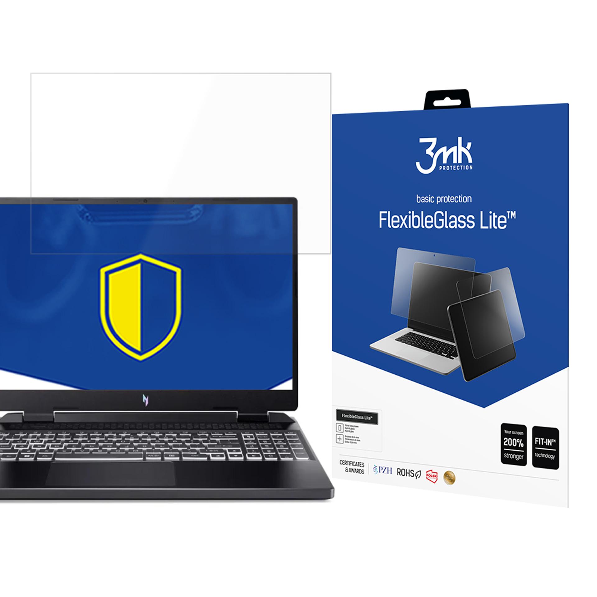 Acer Nitro 16 up to 17" 3mk FlexibleGlass Lite