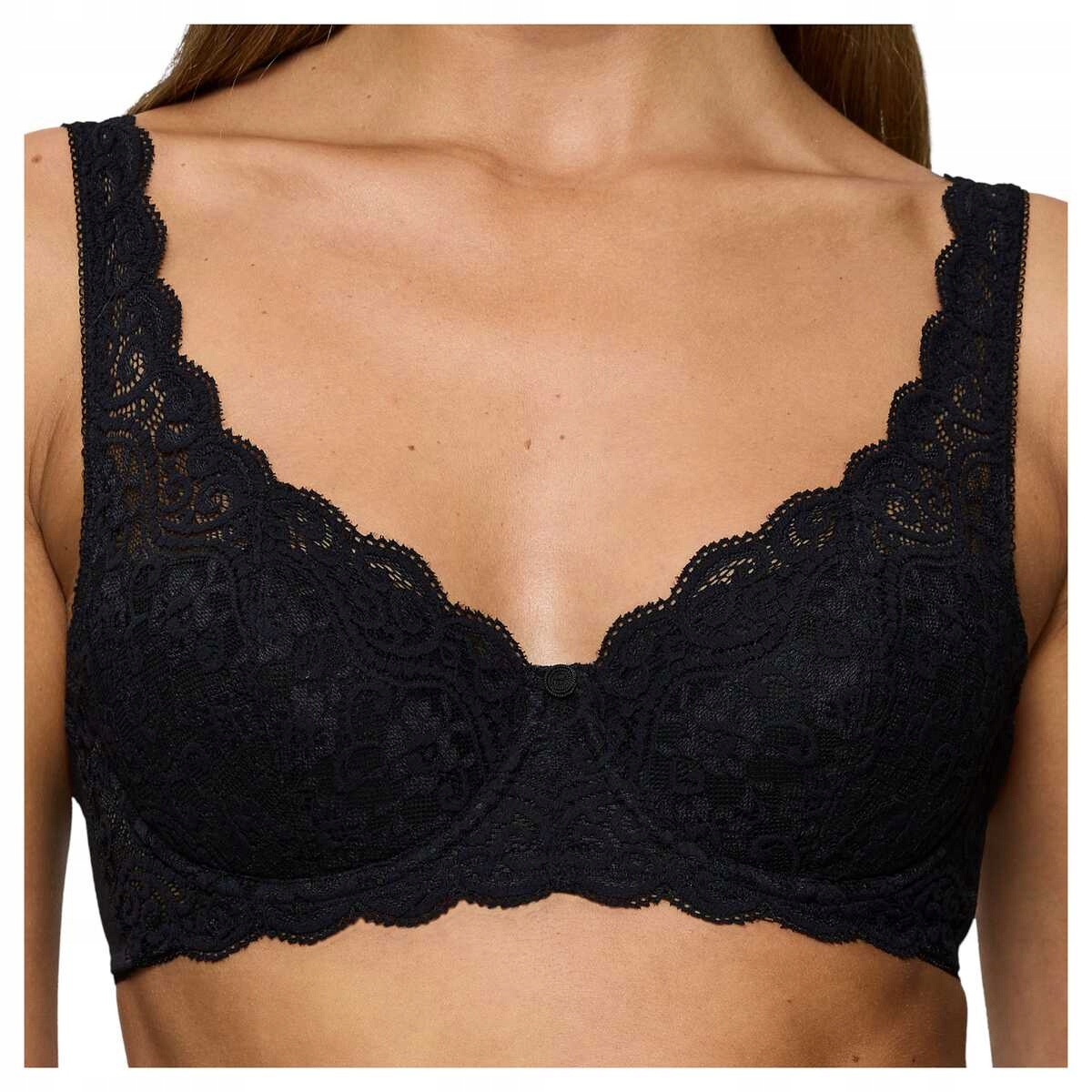 Triumph Měkká krajková podprsenka Amourette WHP04 černá 75B