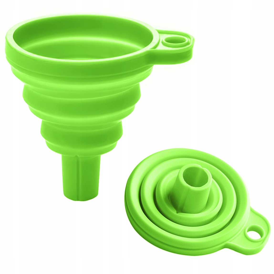 Mały Lejek Silikonowy Składany Samochodowy Kuchenny Płyn Olej Harmonijka