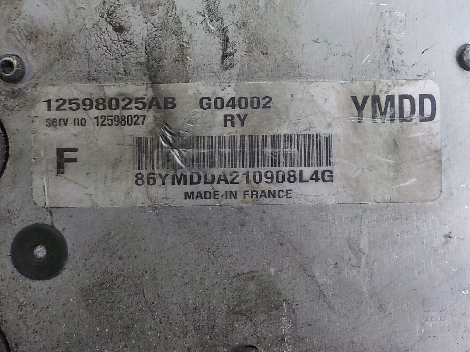 FIAT CROMA 2.2 computer control unit 12598025AB YMDD