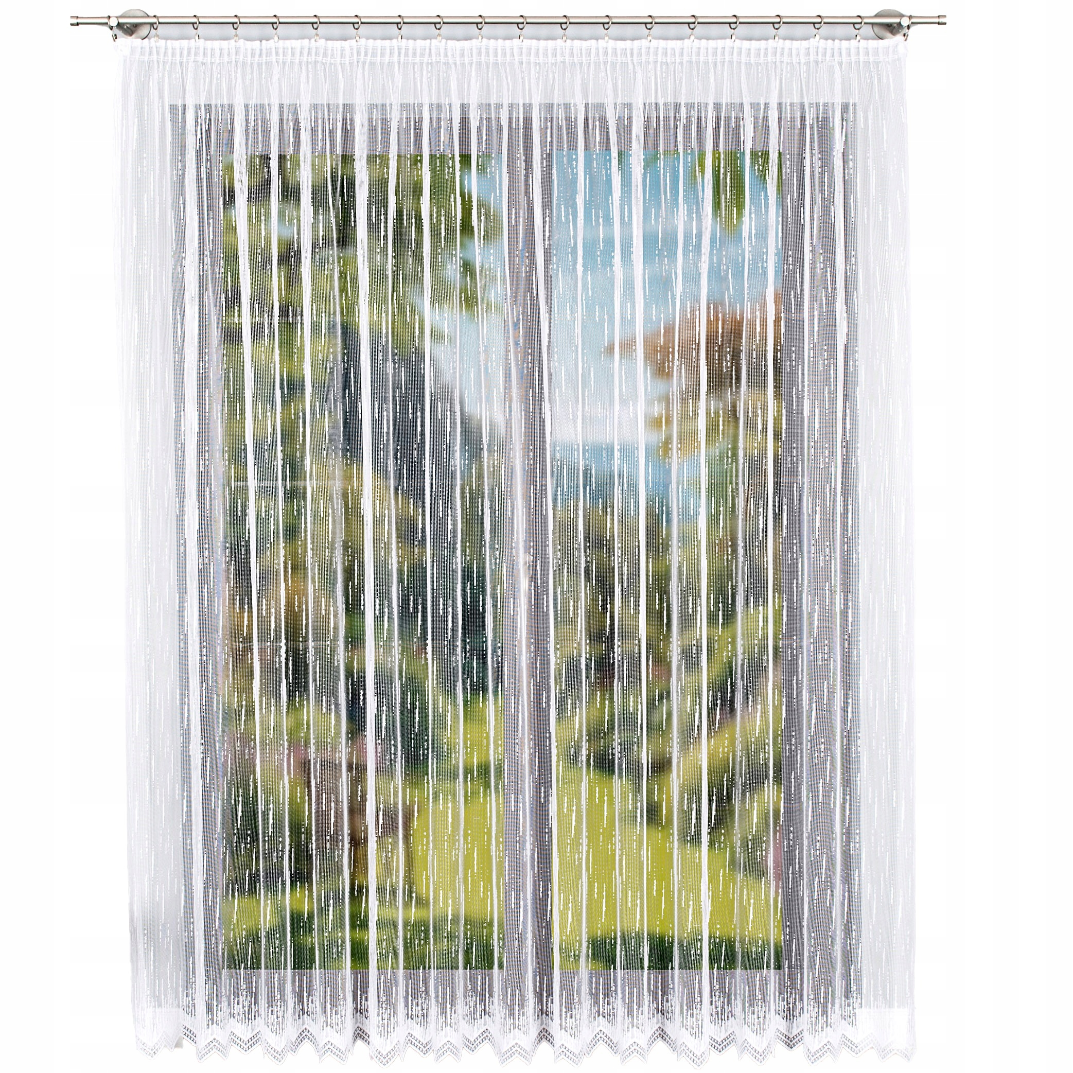 Záclona Vzor 000146 300x250 cm rovná (hotová) s lemováním