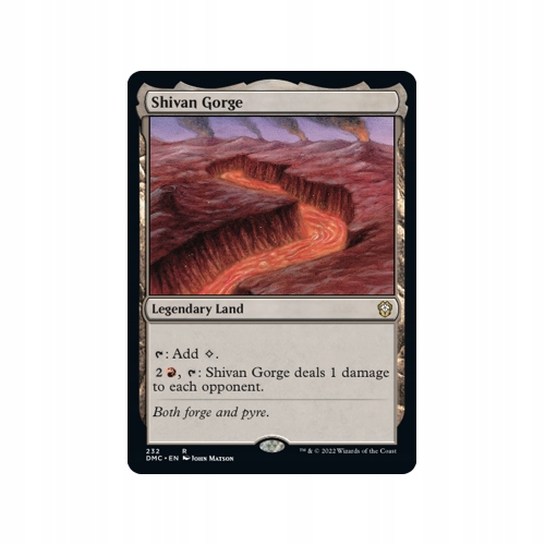Mtg Shivan Gorge (Rare)