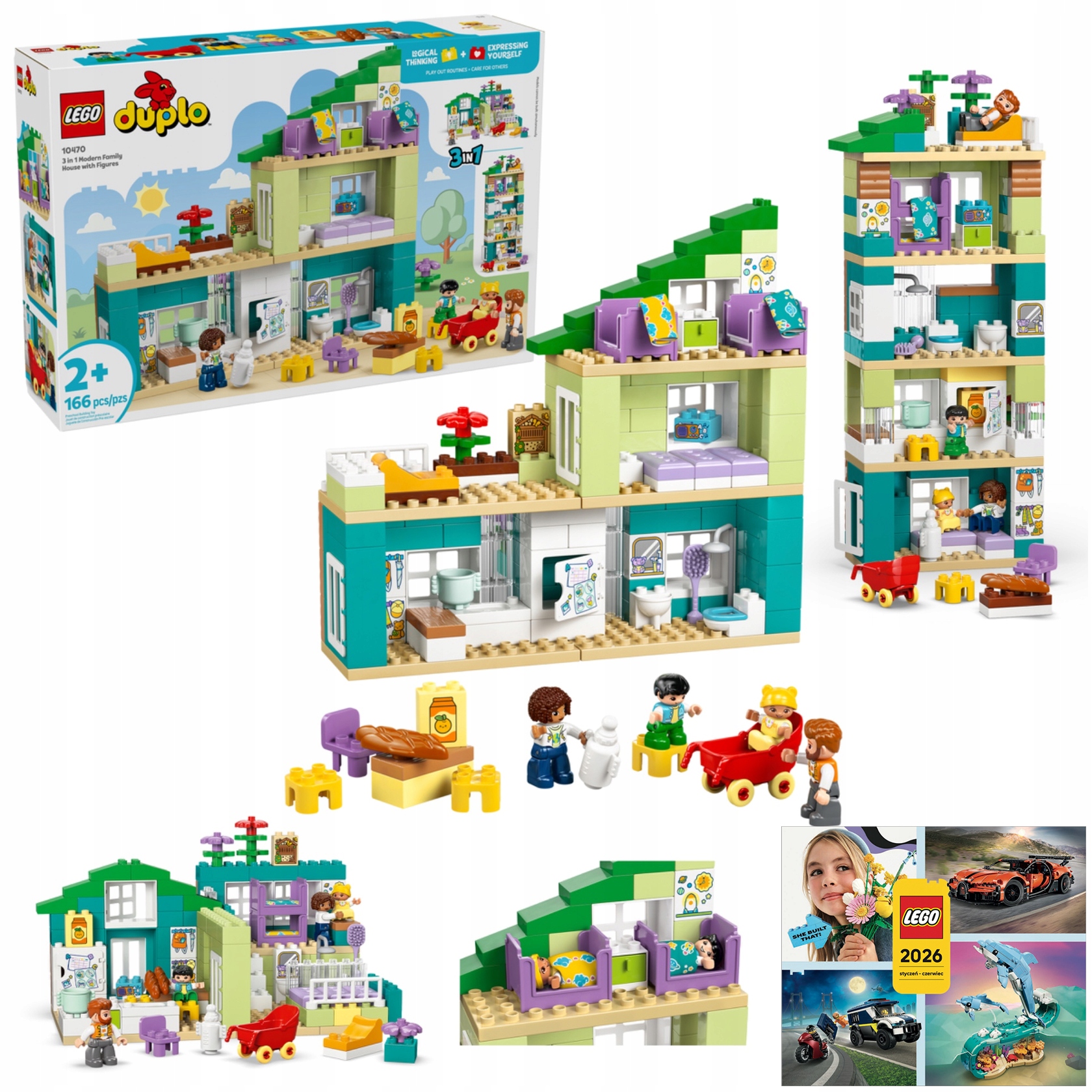 Lego Duplo 10470 Moderní rodinný dům 3v1 s figurkami