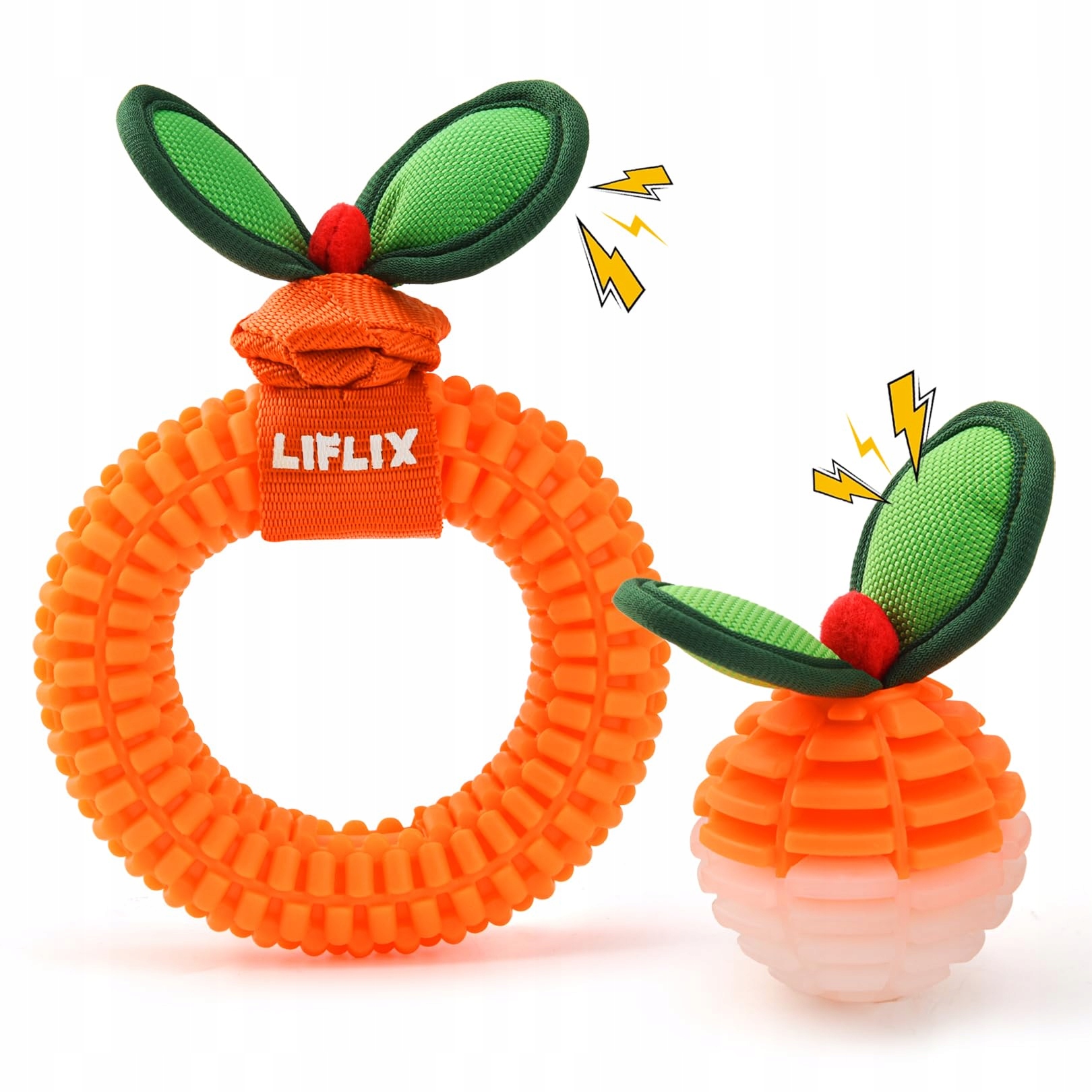 Levně Liflix Sada 2 hraček pro štěňata Trvalé kousátka a kartáče pro psy