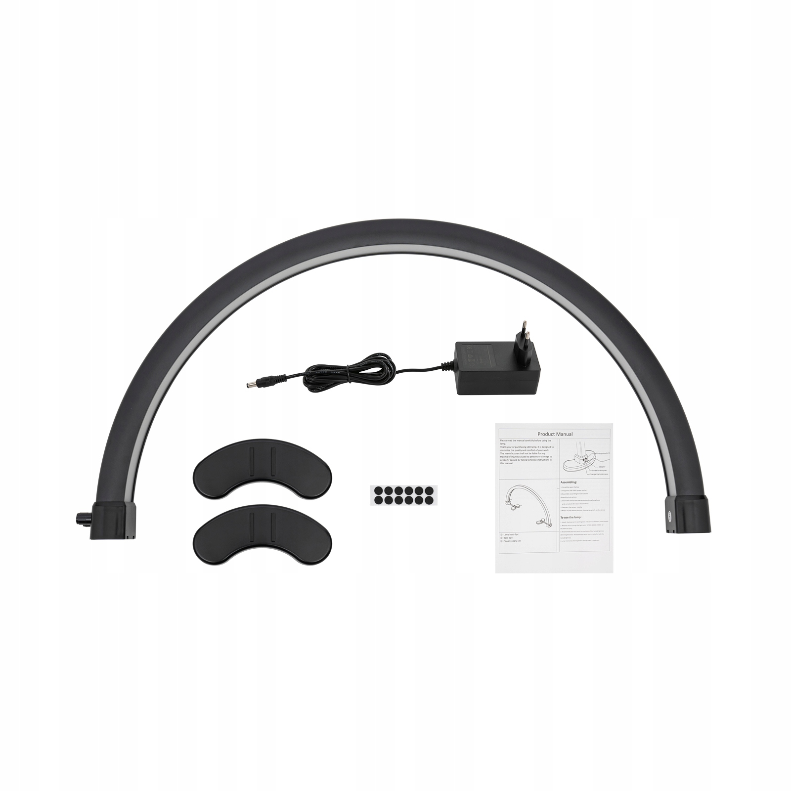 Lampa Kosmetyczna Na Biurko Led Łuk Bezcieniowa Do Manikúra Pedikúry