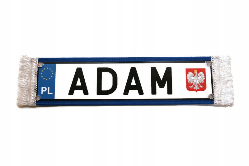 Proporczyk tablica imienna Adam Tir Bus
