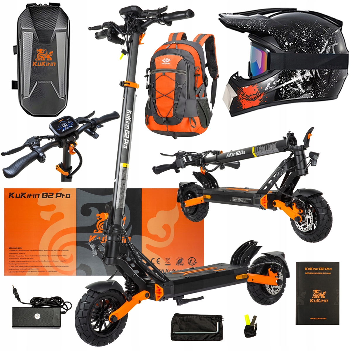 Pojazd Elektryczny KuKirin G2 Pro Abe 500w 48V 15.6AH 65KM 25KM/h +Dárek