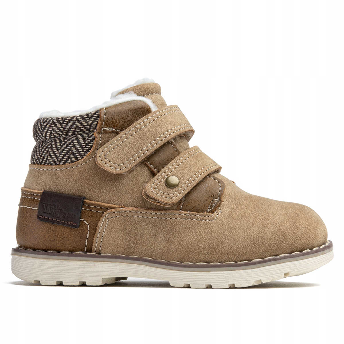 Trzewiki chłopięce OCIEPLANE trapery kożuszek BIEŻNIK RZEPY Wojtyłko 30