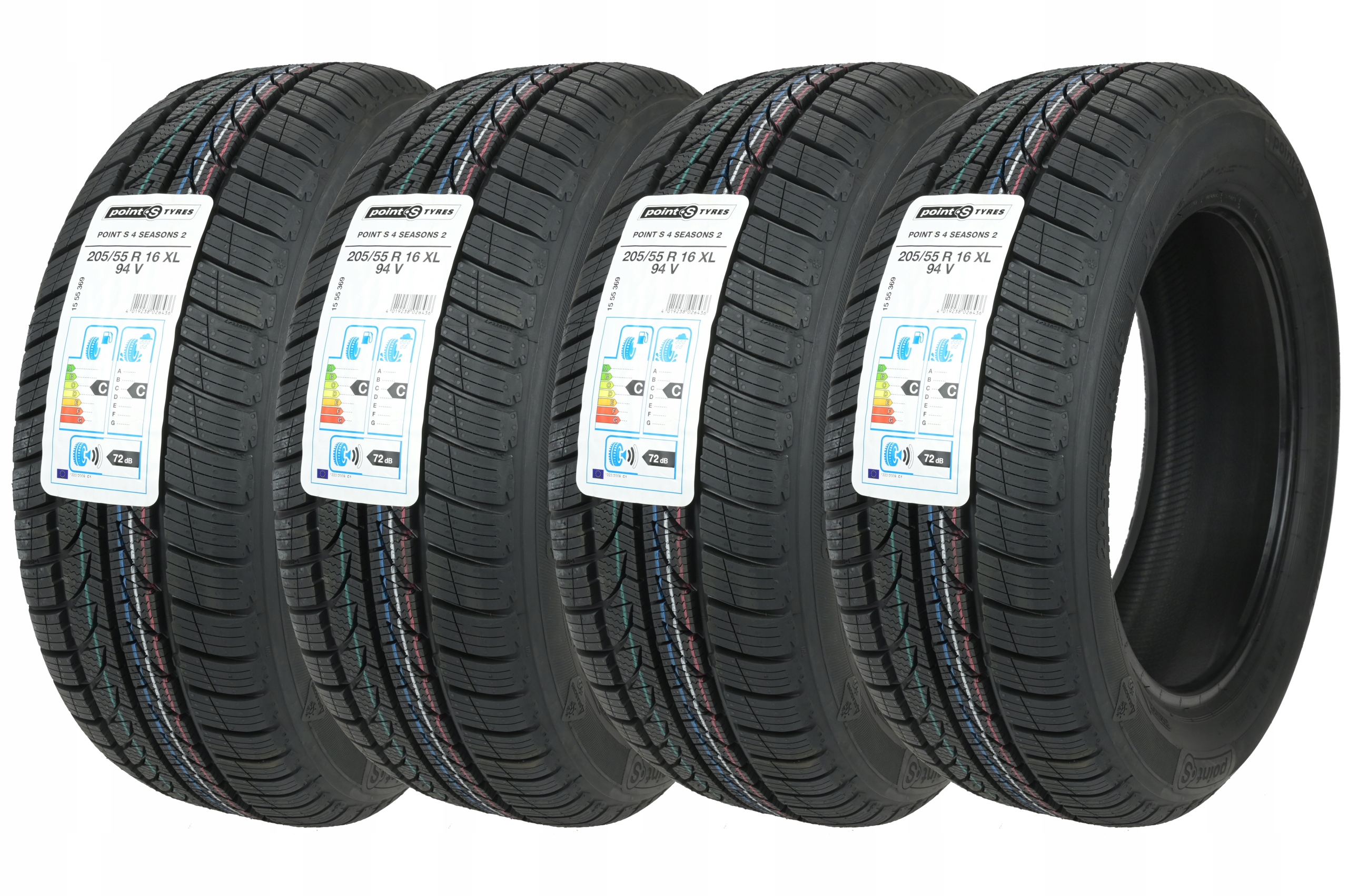 

4 x 205/55R16 XL 94V 4Seasons 2 Point S Całoroczne