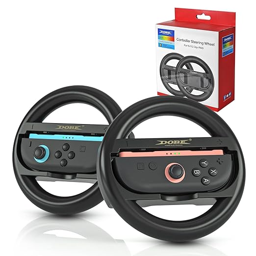 Kierownica Nintendo Switch 2 uchwyt kontrolera Joy-Cons 2 szt. czarne