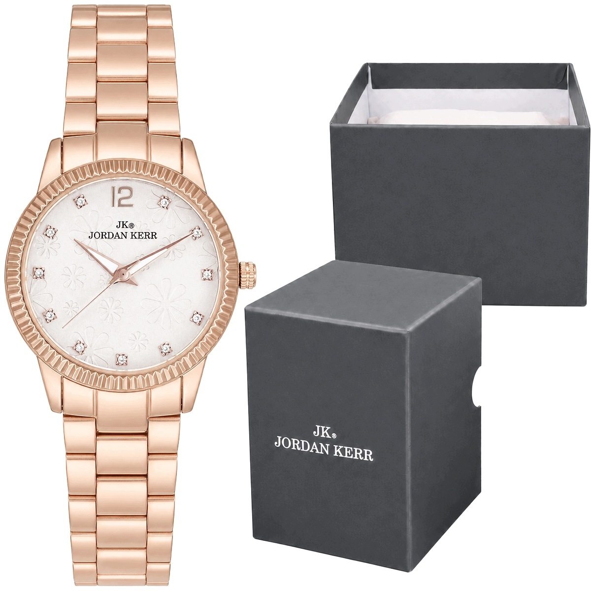 Elegantní dámské hodinky Jordan Kerr M5003 růžové zlato