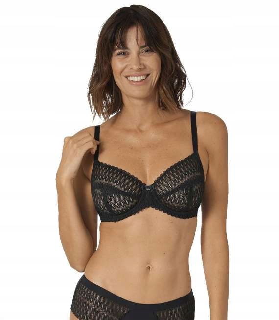 Černá měkká podprsenka s kosticemi Triumph Aura Spotlight W 75H