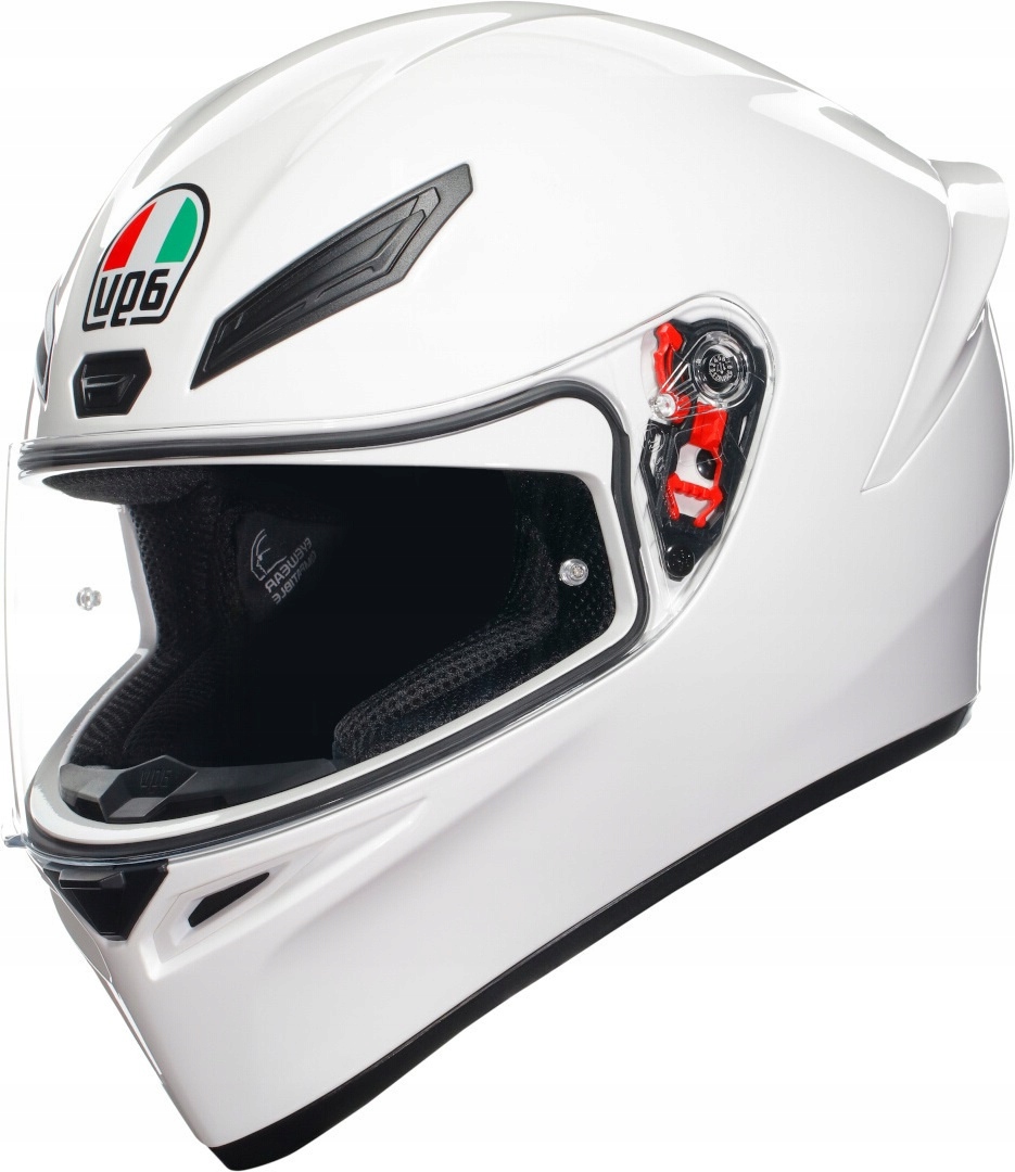 Integrálna motocyklová prilba Agv K1 S biela lesklá M