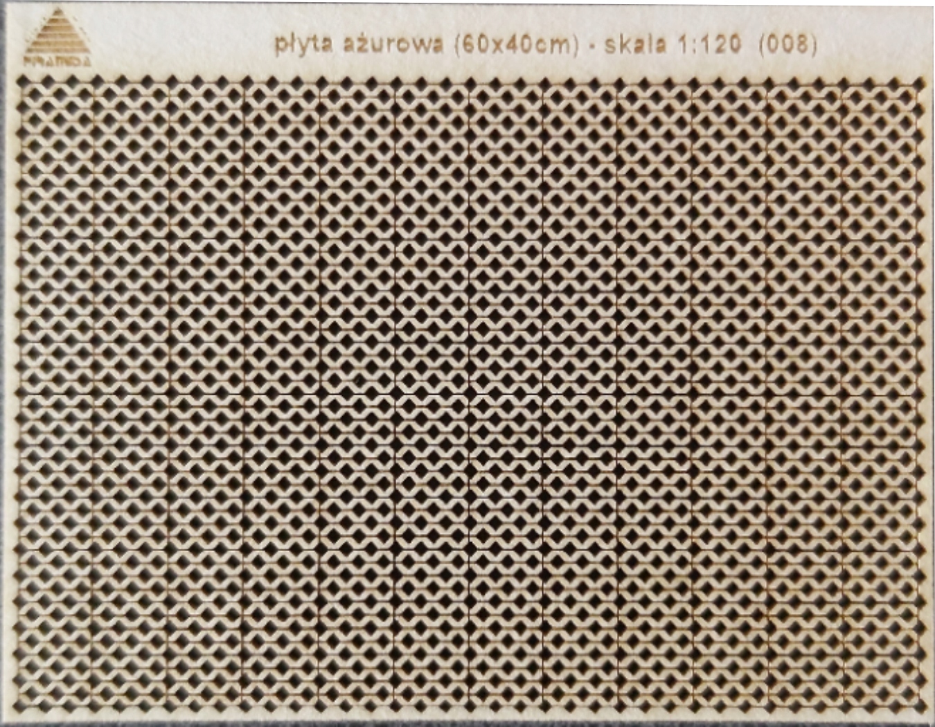 

płyta ażurowa (wer. 60x40cm) skala Tt 1:120 (008)