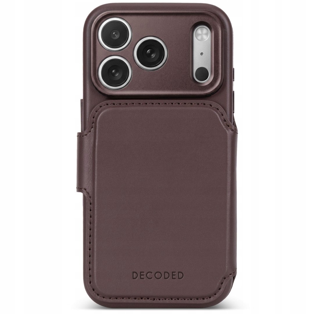 Decoded Leather Detachable Wallet skórzane etui do iPhone 18 Pro Max 17