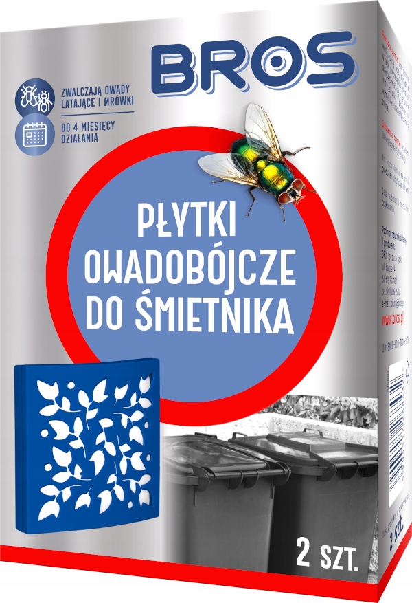 

Bros płytki owadobójcze do śmietnika 2 szt.