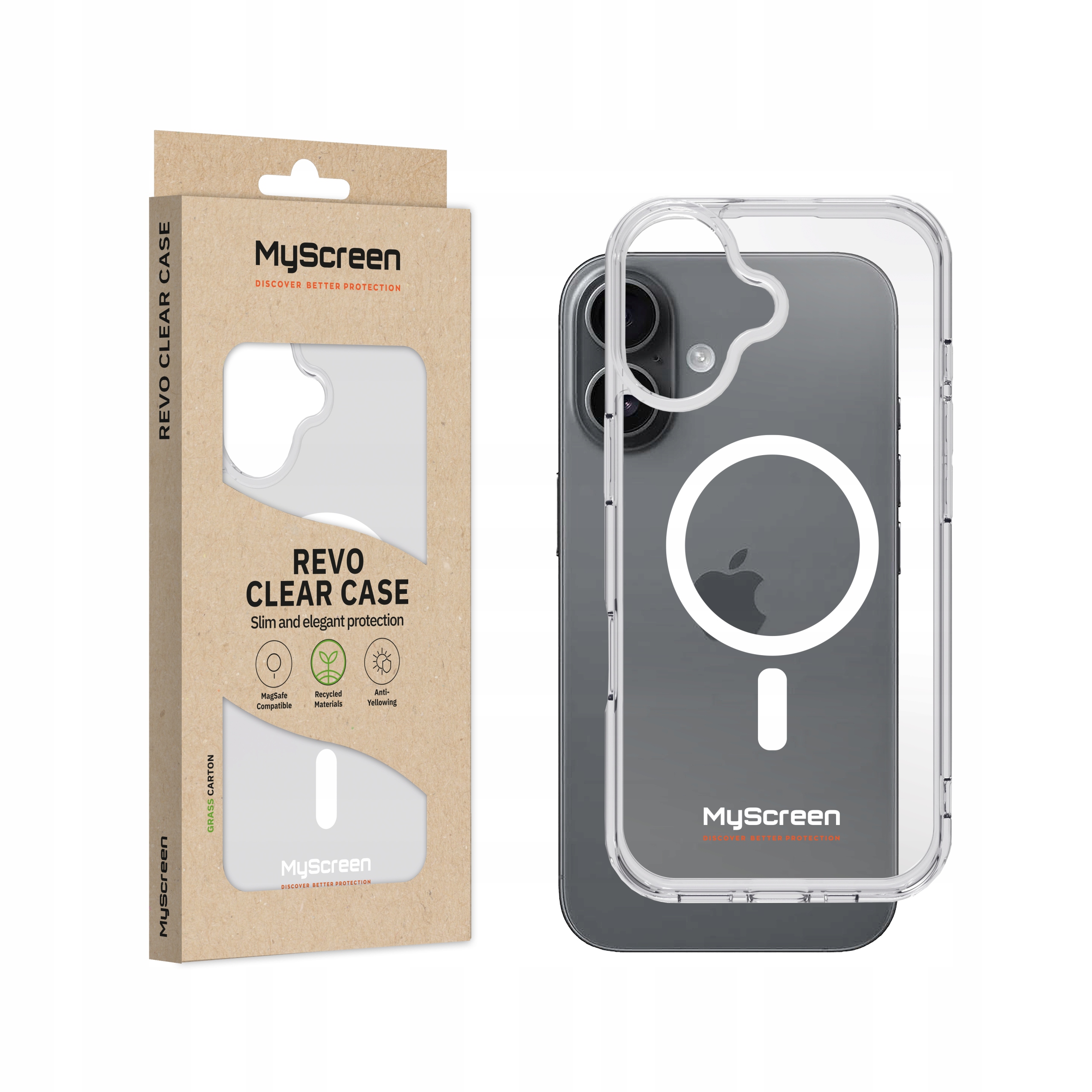 Etui do Apple iPhone 17 6.3" MyScreen Revo Clear Case MagSafe