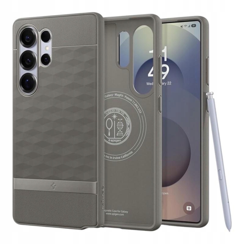 Etui do Samsung Galaxy S25 Ultra Spigen Parallax MagSafe Case Ash Grey